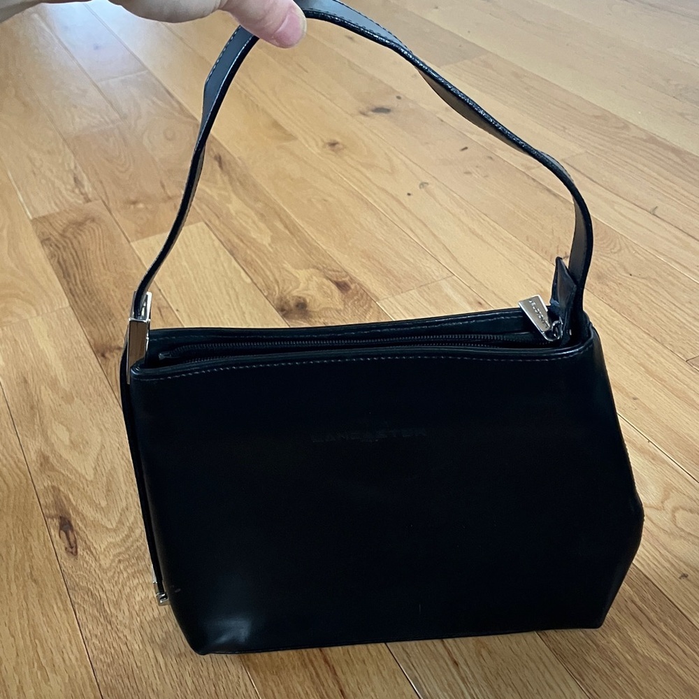 Lancaster Elegant Black Handbag
